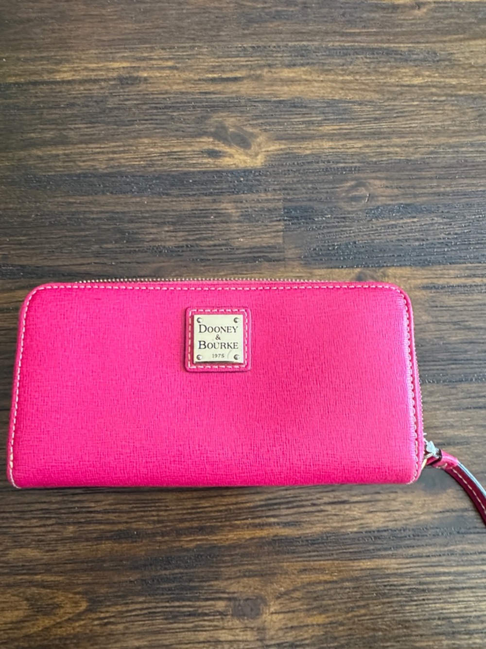 Dooney & Bourke Pink Zip Around Wallet